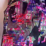 Joseph Ribkoff Sheer Abstract Embossed Asymmetrical Statement Cardigan Size 12 Photo 6