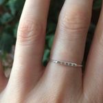 Sterling Silver SIZE 5 Gold Plated Dainty 925  Love Letter Ring Photo 2