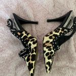 White House | Black Market Jacquie Calf Hair Leather Pumps Cheetah Heels 7.5M Photo 4