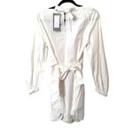 Jason Wu GREY Belted Shift Mini Dress in White NWT Sz 4 Photo 4