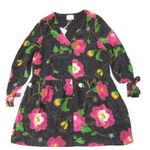 Sézane NWT Sezane Paige in Japanese Printed Flowers Silk Mini Dress 36 / US 4 Photo 1