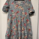 Bombay Paisley Floral Dress in Light Blue Photo 0