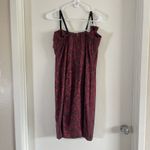 Torrid  Burgundy Red Black Floral Spaghetti Strap Dress Sz 14 Y2k Goth Photo 1