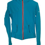 Lululemon Women's Light Blue Jacket Hooded Full Zip & Pockets Size 4 Yoga Run Photo 0