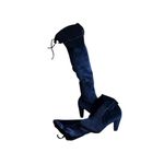Catherine Malandrino  Deep Blue Velvet Over the Knee Boots Photo 12