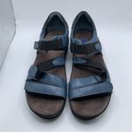 NWOB Wolky Women's Desh Sandal blue leather sandals comfort size 38 US 7.5 1083 Photo 2