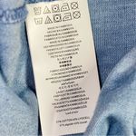 Michael Kors  Off-Shoulder Long Sleeve Ruffle Peasant Blue Chambray Denim Top Photo 5