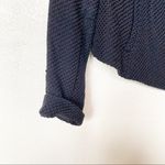 Vince Frayed Edge Scuba Moto Jacket Navy Size Medium Photo 3