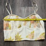 American Eagle  Smocked Floral Tropical Tank Top Photo 1