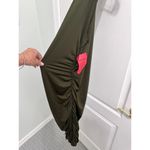 Zeagoo  Olive Green Ruched Maxi Tank Dress Size XXL – Sleek Bodycon‎ Style Photo 3