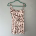 Reformation White Dress with Red Floral Print. Size 6 Photo 5