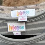 LuLaRoe Set Carly Striped Dress XS Sarah Textured Cardigan Duster S Gray Pink Photo 1