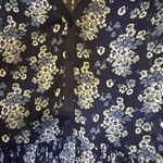 Ophelia Roe  Blue Floral Long Sleeve Dress Women’s Size Large Photo 3