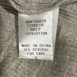 White Birch  Small Gray‎ Ribbed Henley Tank Top Neon Stitch Minimalist Photo 7