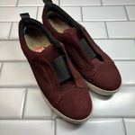 Kurt Geiger  Suede SlipOn Trainers Women's US 9/EU 40 Red Maroon Leather Sneakers Photo 0