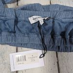 We Wore What Tie Halter Bra Top Storm S NWT | Ribbed Jersey Crisscross Halterneck Photo 4