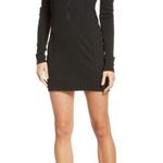Nike Air Black Long Sleeve Ribbed Bodycon Dress Photo 0