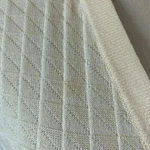 St. John Collection  Basics Vintage Cream Short Sleeve Knit V-Neck Cardigan S Photo 2