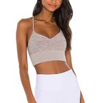 Alo Yoga  heathered grey lavender Sports Bra Photo 1