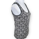 Sundance Ivory and Black Floral Print Sleeveless Top Size S Photo 5