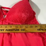 Apt. 9  Intimates Babydoll Chemise Lace & Bow Accents M Bright Coral Color NEW Photo 9