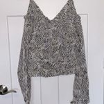 One Teaspoon NWT  Zebra Bardot Cross Over Top Photo 3