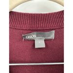 ASOS  Plaid Preppy Full Zip Sweater Women Small Burgundy Golf Club Photo 2