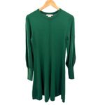 Boden USA Boden Emerald Green Long Sleeve Sweater Dress Puffed Sleeve Knit Women US 6R Photo 1