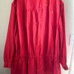 Liz Claiborne Bold Pink Conch waist Utility Jacket long sleeve button down sz 22 Photo 4