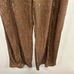 Serra Crushed Velvet tan champagne dress trousers Pants! Size medium! Photo 2
