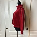 Adidas RED VELVET VELOUR PULLOVER SWEATSHIRT MOCK NECK Photo 2