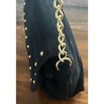 Talbots ⭐️ Leather Suede Gold Hardware Classic Women's Handbag Purse Bag Vintage Photo 5