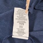 Free People  Off Campus Embellished Long Sleeve Button Down Shirt Navy Blue M Photo 6