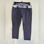 Ivivva  Gray Cropped Pants with Blue Waistband A0356 Photo 3