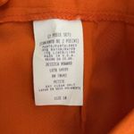 Jessica Howard Pants Womens 8 Petite Orange Linen Blend Relaxed Trouser Vintage Photo 4