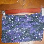 PINK - Victoria's Secret PINK S Galaxy Mesh Strapless Top in Purple Black Photo 5