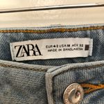 ZARA Flare Fit Jeans High Rise Full Length Split New 10 Photo 2