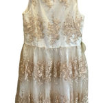 Alythea Althea New‎ Gold and cream dress size 8 Photo 0