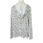 Jaclyn Intimates  Gray Leopard Hooded Sweater Photo 2