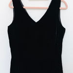 Ann Taylor  Womens Velvet Top Size‎ 6 Black Silk Blend Sleeveless 90s Whimsigoth Photo 0