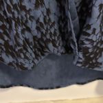 Rock & Republic .. BLUE AND BLACK DESIGN WRAP STYLE BLOUSE.. HI LOW HEM Photo 6