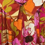 Vtg Size S Dress 60s Paradise Hawaii Honolulu Maxi Tropical Bright Floral Long Photo 4