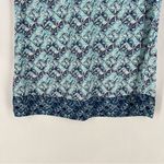 AQUA Et Sol Swim Cover-up Tunic Dress UPF 50 Short Sleeve Blue White Printed S Photo 8