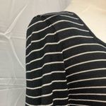 Saks 5th Avenue Belford for Saks Fifth Avenue 100% Silk Square Neck Long Sleeve Striped Blouse M Photo 5