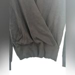 Ann Taylor  Factory Black Wrap Front Knit Sweater XS Workwear Business Casual Photo 3