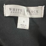 White House | Black Market WHBM Women's Black Wide-Leg Dress Pants Size 6 Side Zip Embellished Belt Loops Photo 4
