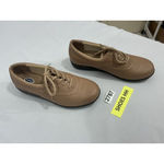 Womans Dr Scholls Double Air Pillo Insoles 7.5 M Tan Leather Lace Up Shoes NWOT Brown Photo 1