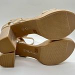 CL by Laundry  Sandals Womens 8.5 Gold Go On 2 Chunky Block Heels Sandal NEW Photo 5