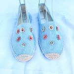 Madden Girl  Blue Espadrilles with Embroidered Details Size 8.5 Photo 3
