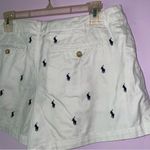 Ralph Lauren Polo  Size 8 White Shorts Embroidered Logo Preppy Coastal Photo 5